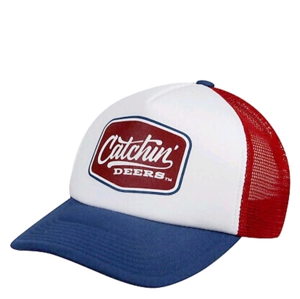 CATCHIN' DEERS Dashboard Trucker Hat Mesh Back‎ Foam Panels Snapback Adjustable
